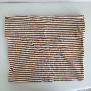 American Eagle Striped Fold Over Tube Top